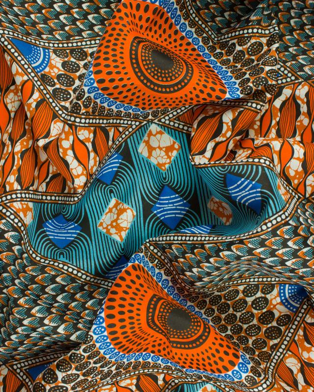 Polynesian Fabric NAHEITI Orange - Tissushop